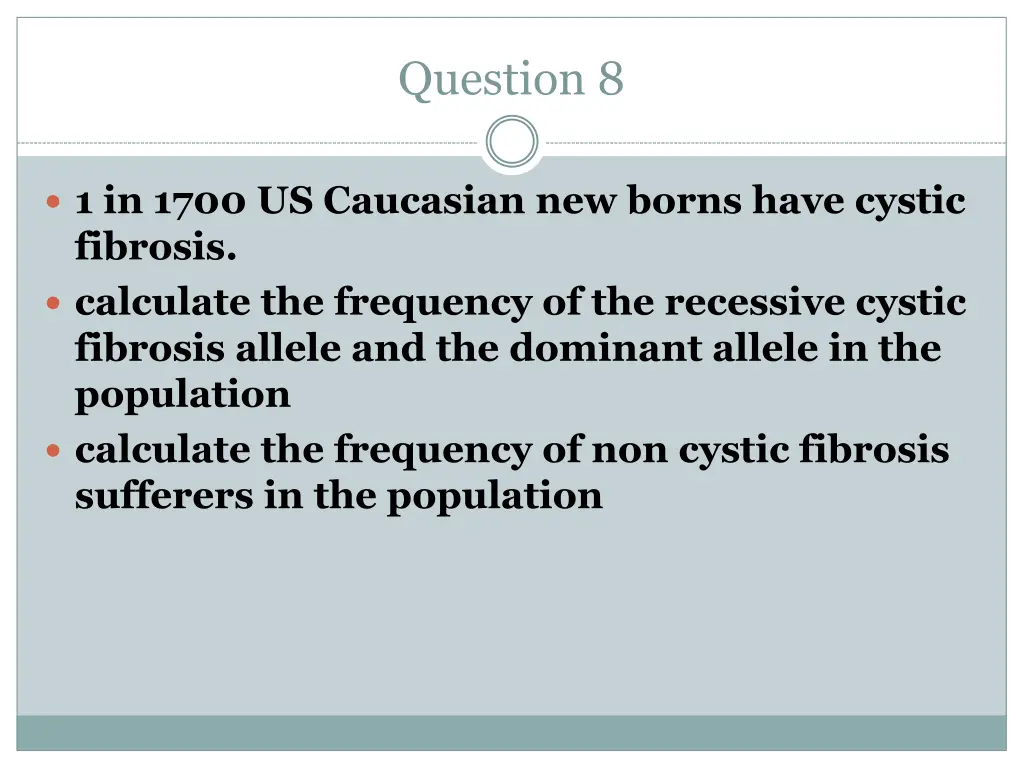 question 8