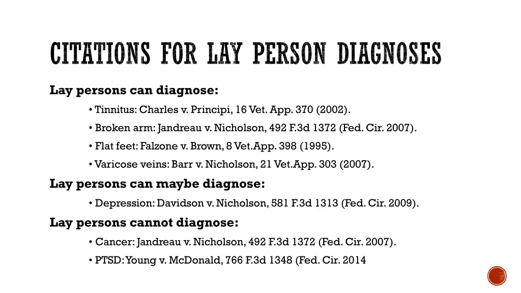 citations for lay person diagnoses