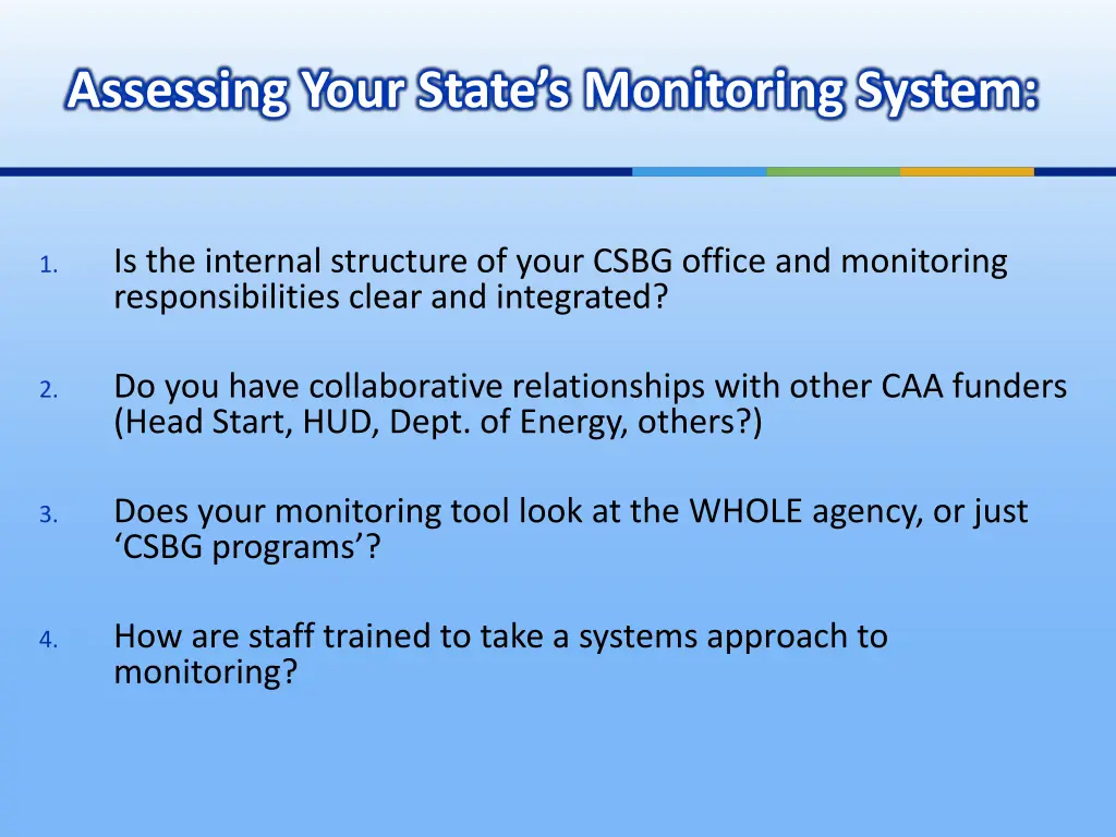 assessing your state s monitoring system