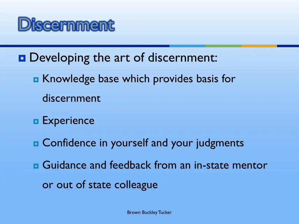 discernment 1