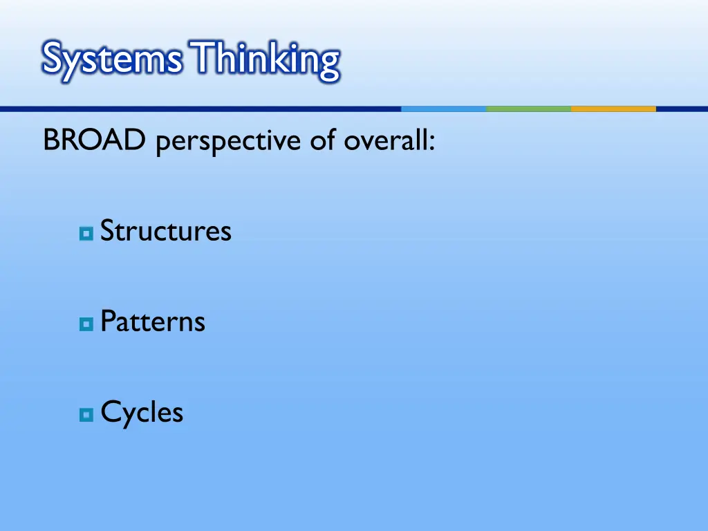 systems thinking