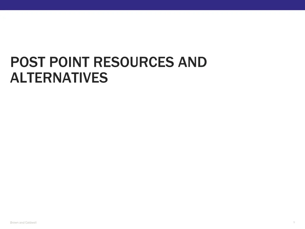 post point resources and alternatives