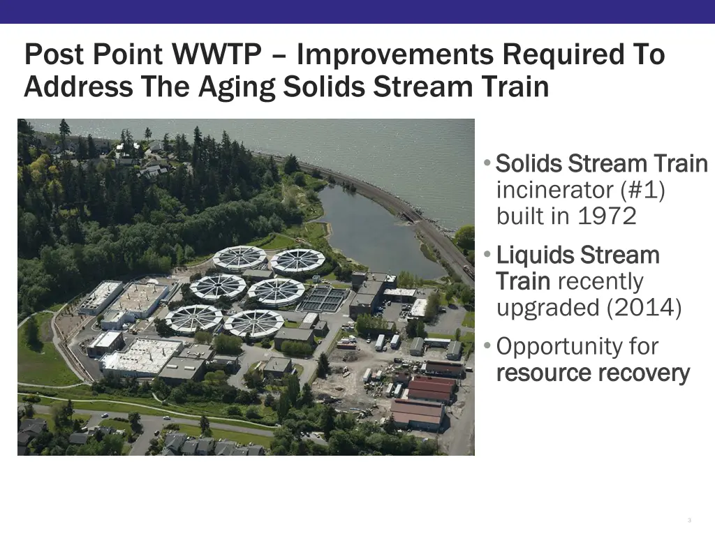 post point wwtp improvements required to address