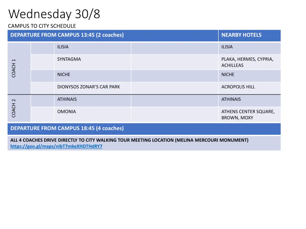 wednesday 30 8 campus to city schedule