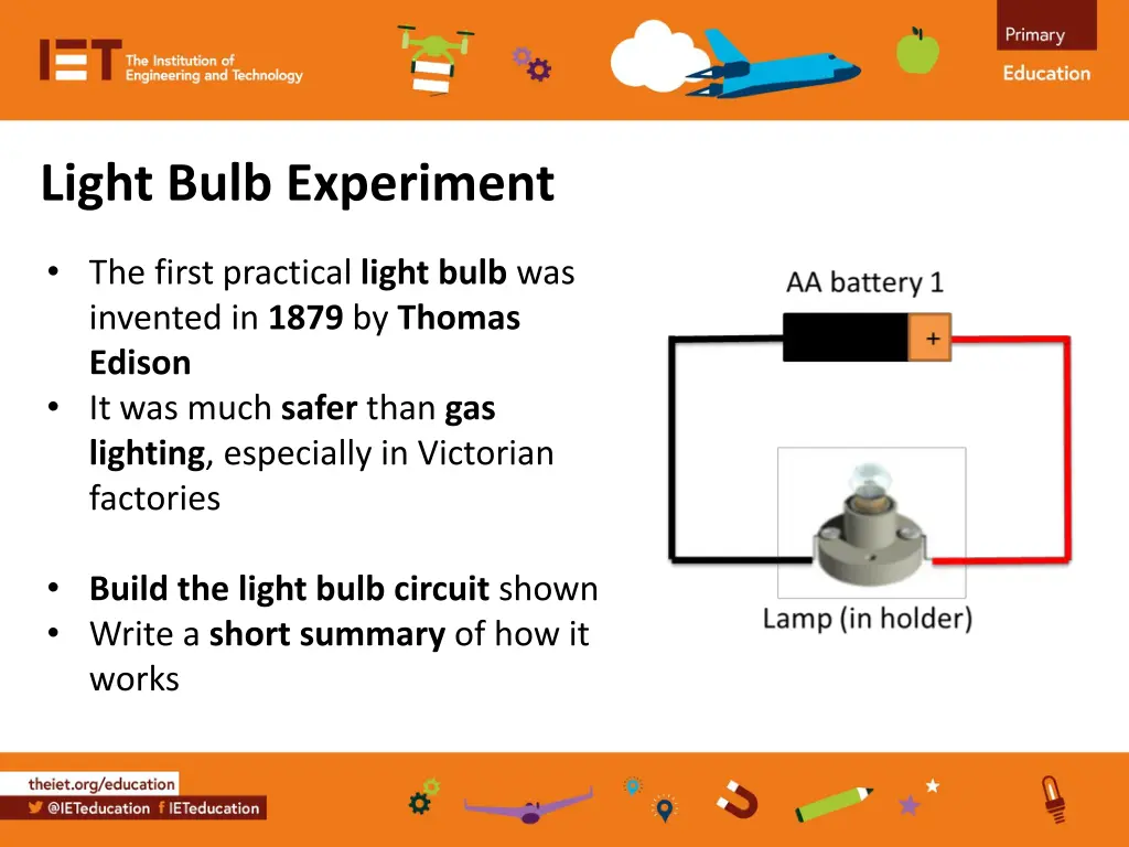 light bulb experiment