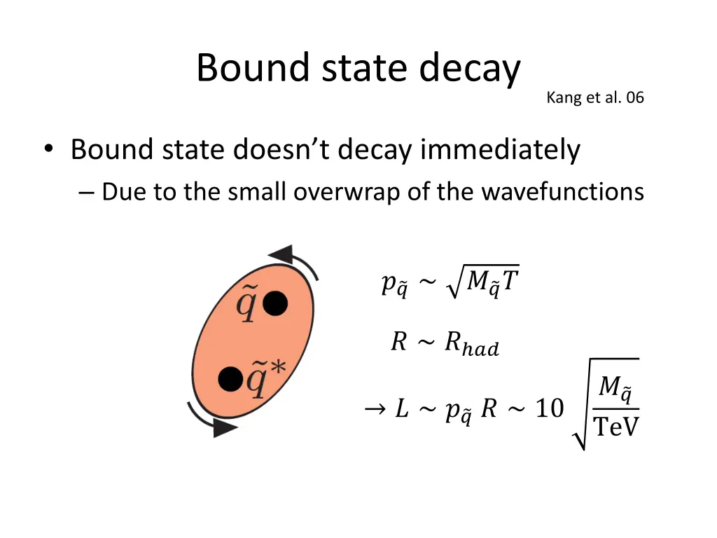 bound state decay