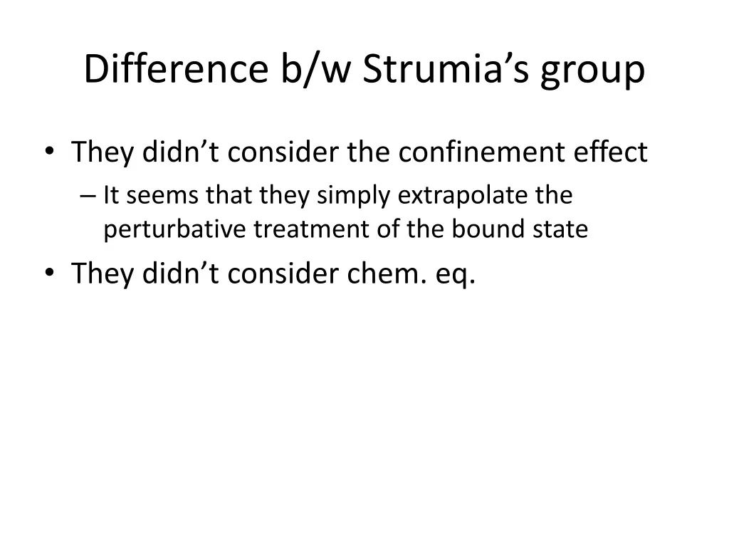 difference b w strumia s group