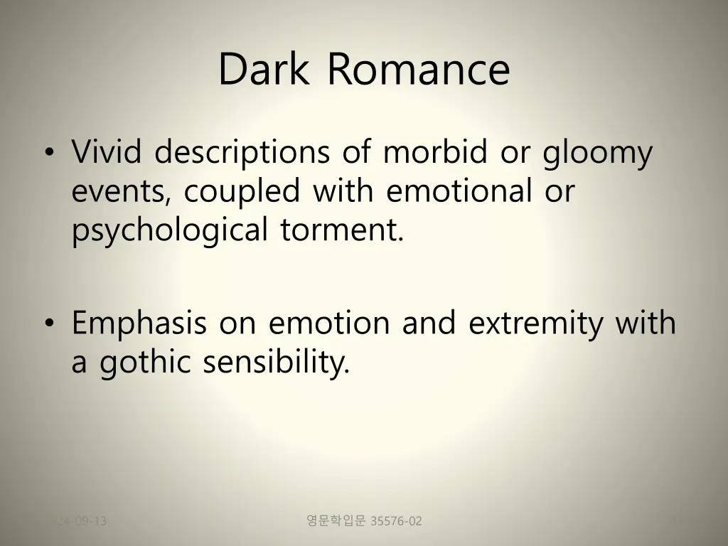 dark romance