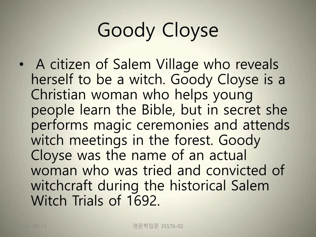 goody cloyse