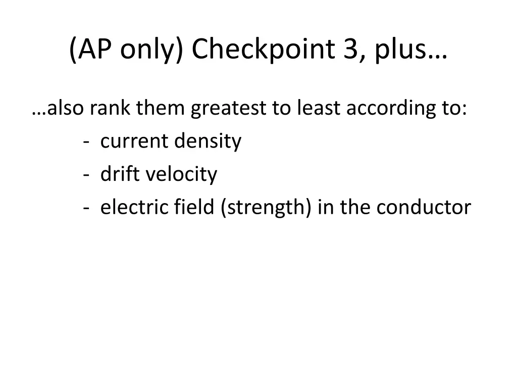 ap only checkpoint 3 plus