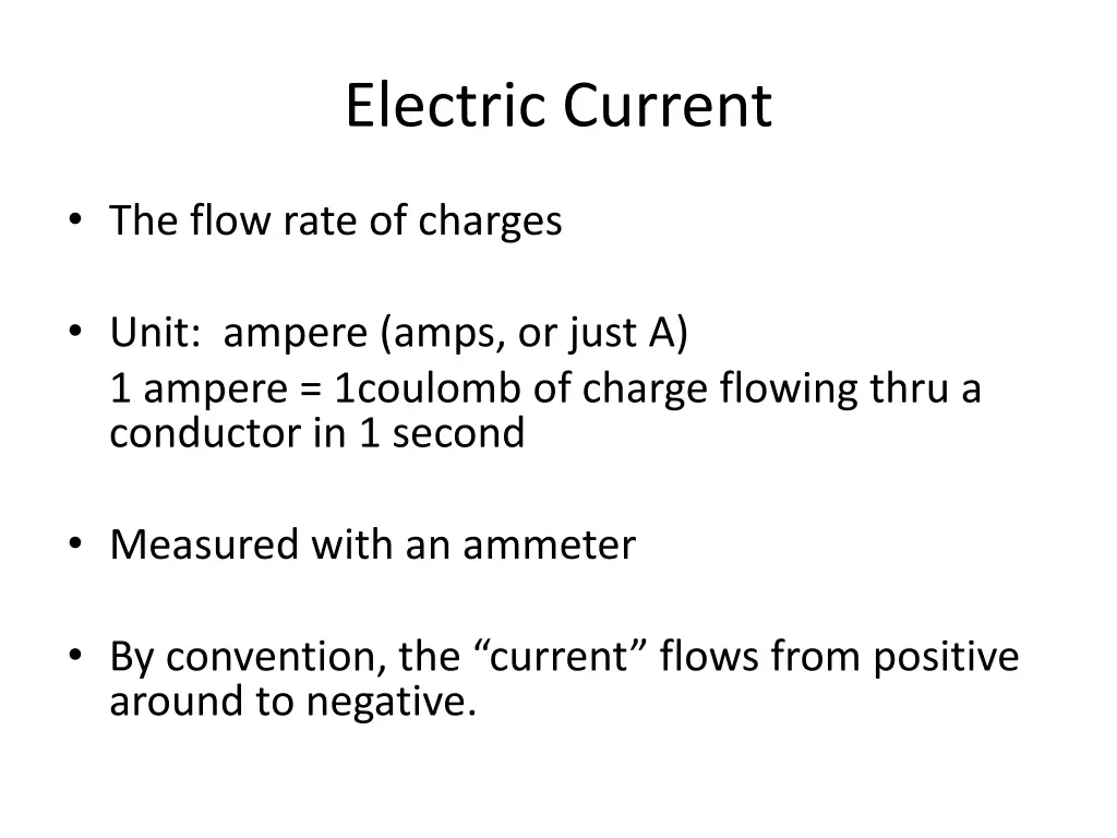 electric current 1