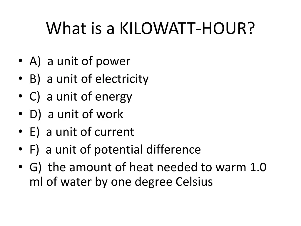 what is a kilowatt hour