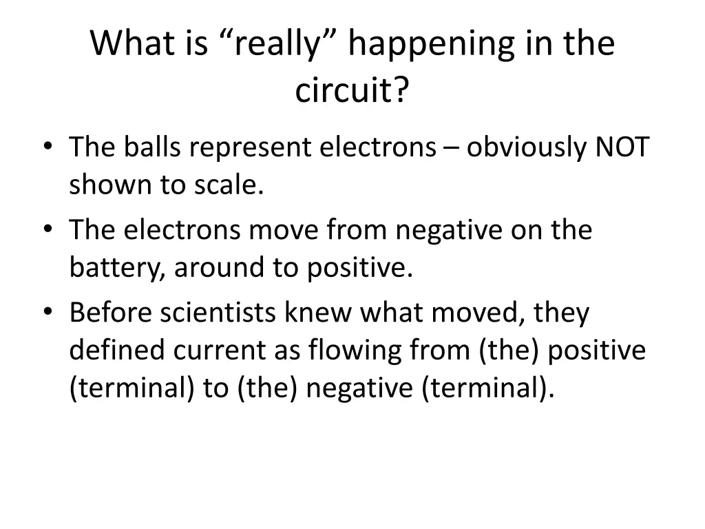 what is really happening in the circuit 1