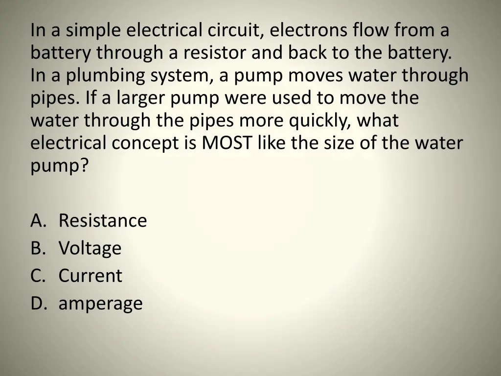 in a simple electrical circuit electrons flow