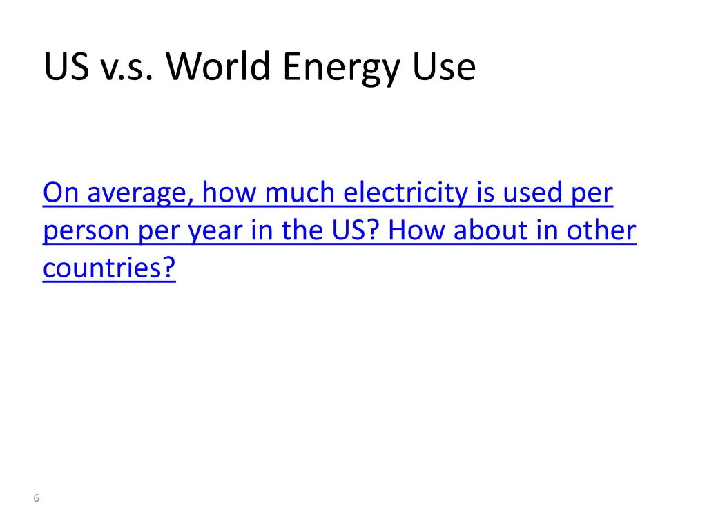 us v s world energy use