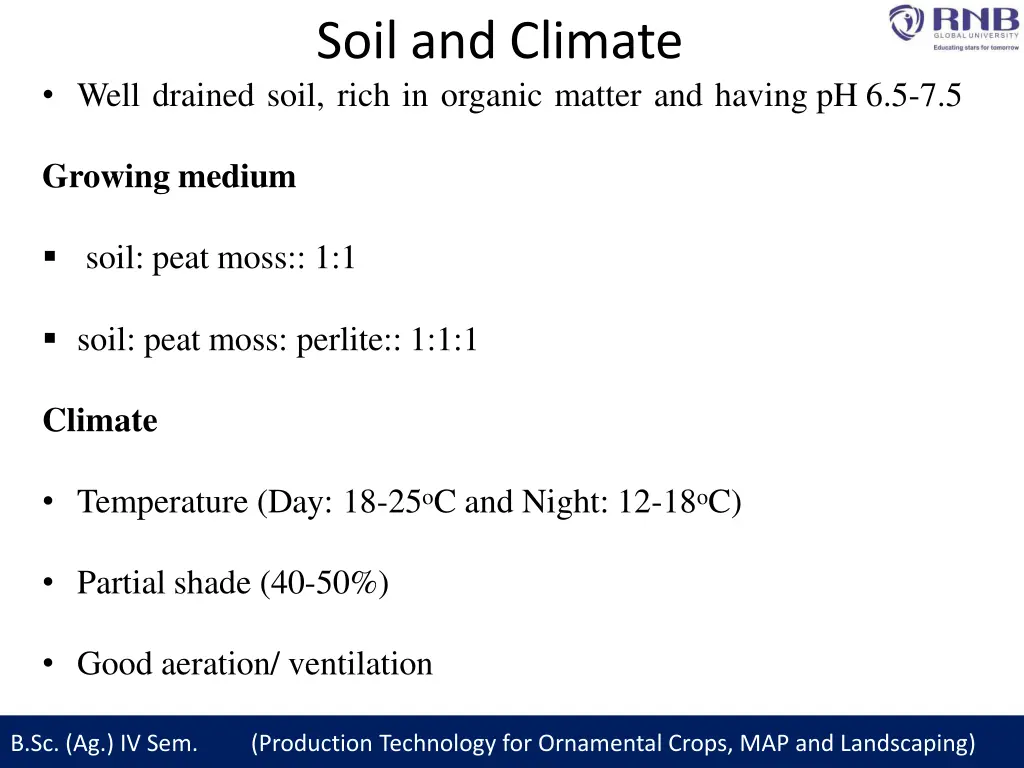 soil and climate