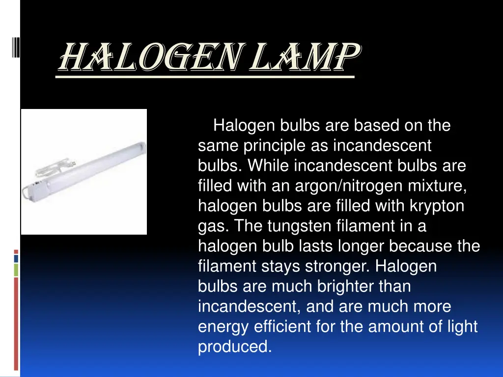 halogen lamp