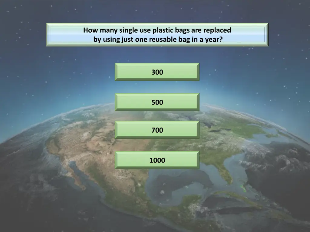 how many single use plastic bags are replaced