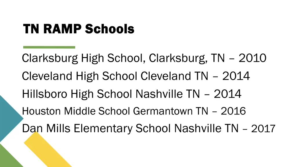 tn ramp schools tn ramp schools