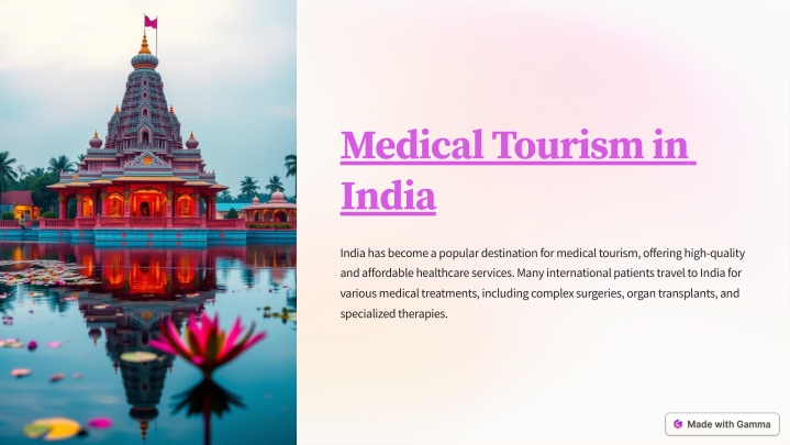 medical tourism in india