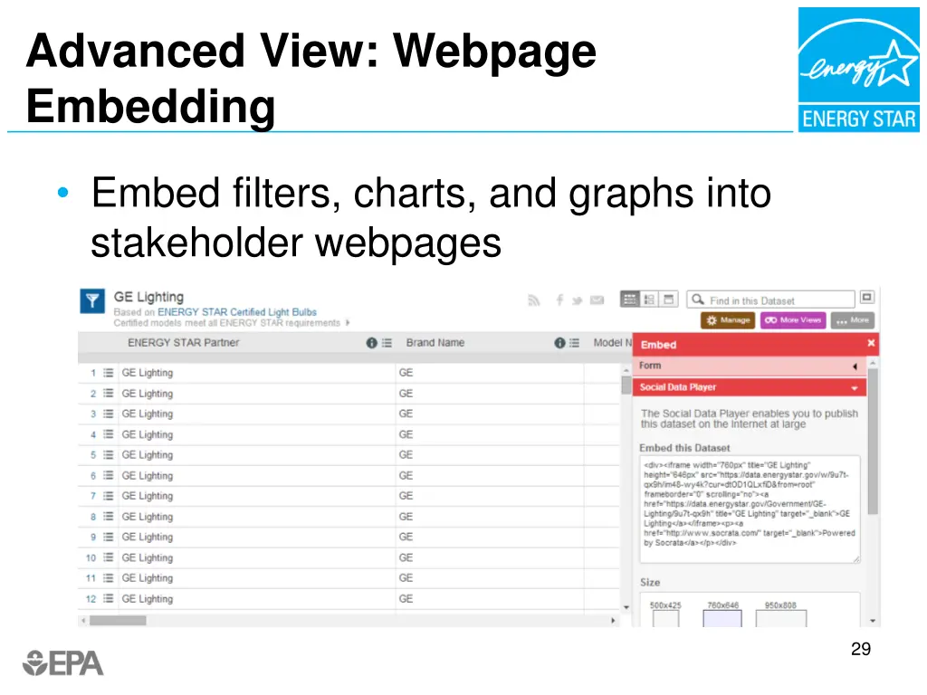 advanced view webpage embedding