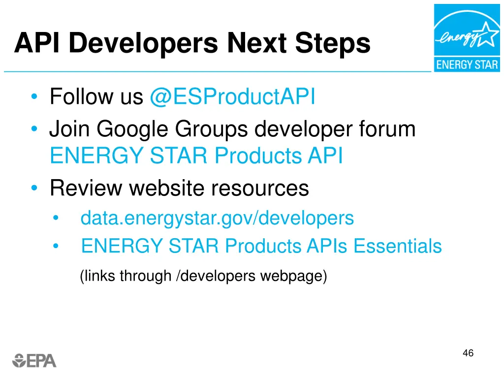 api developers next steps