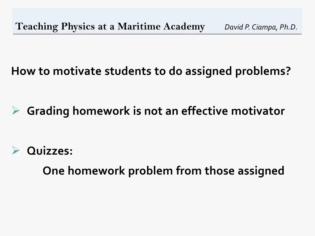 teaching physics at a maritime academy david 2