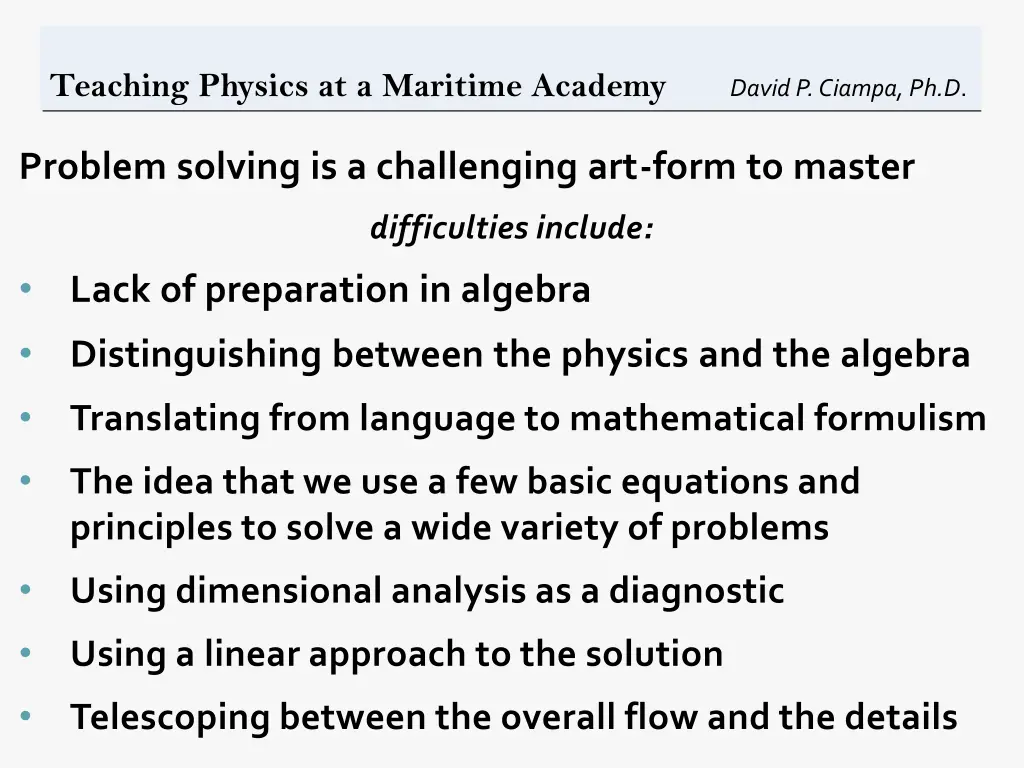 teaching physics at a maritime academy david 4