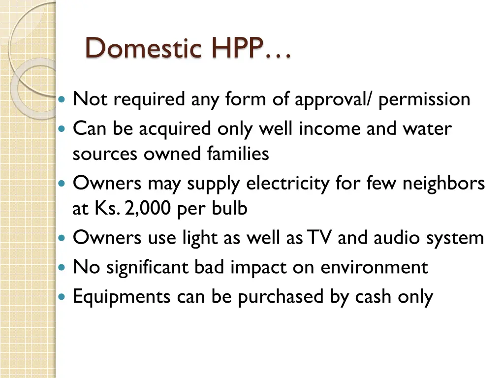 domestic hpp 1