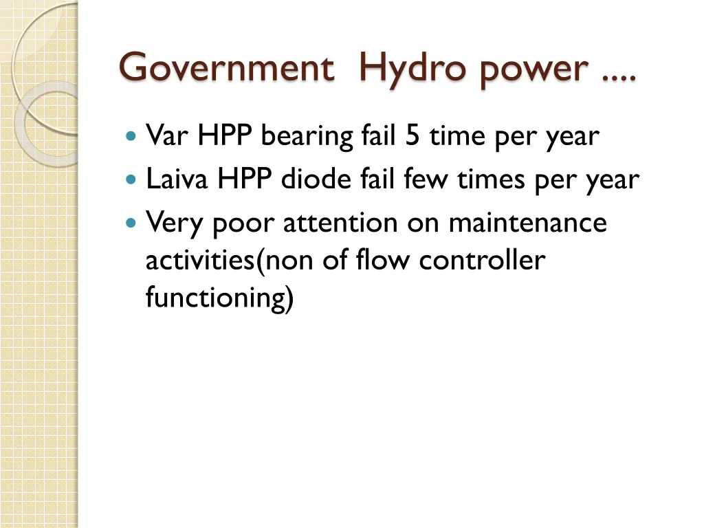 government hydro power