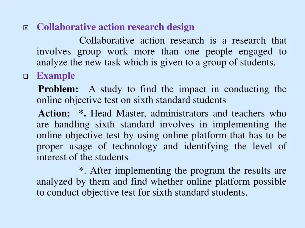 collaborative action research design