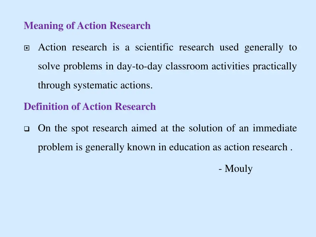 meaning ofaction research