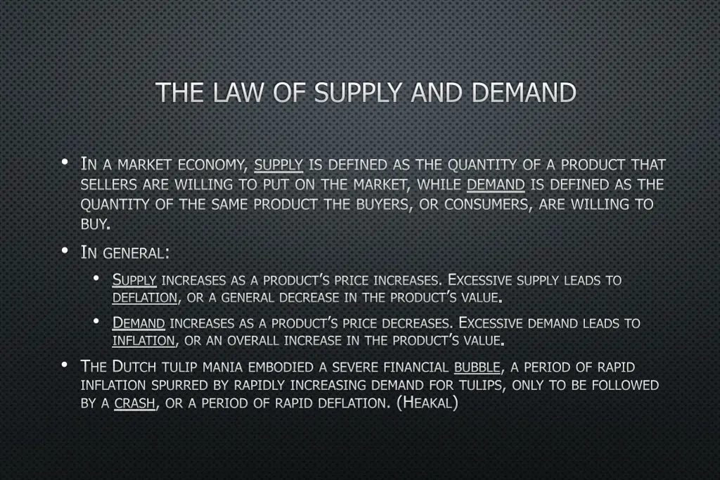 the law of supply and demand