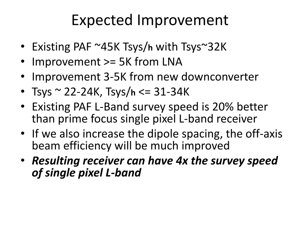 expected improvement