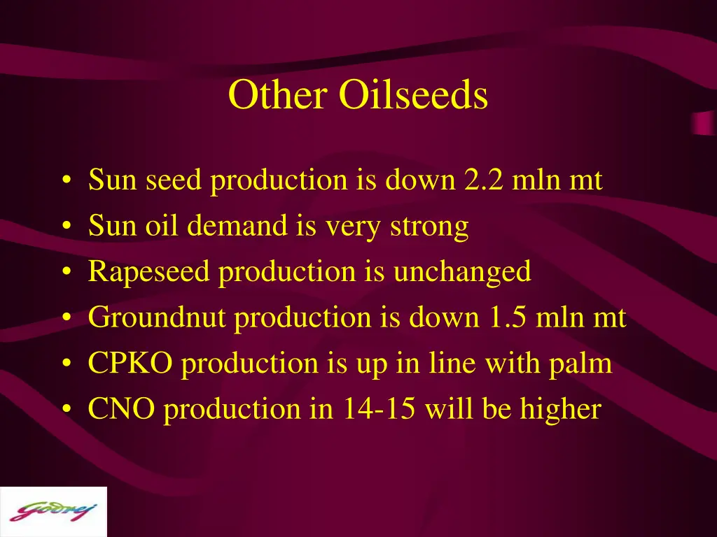 other oilseeds