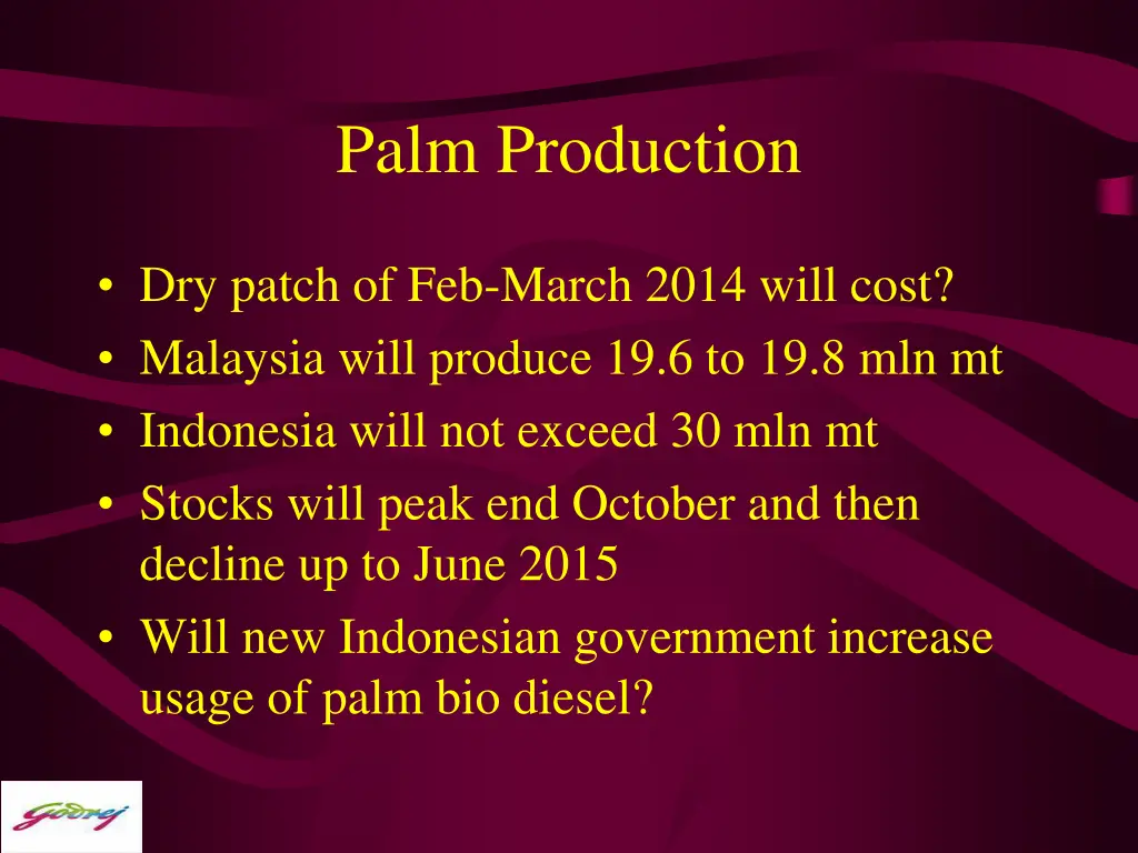 palm production