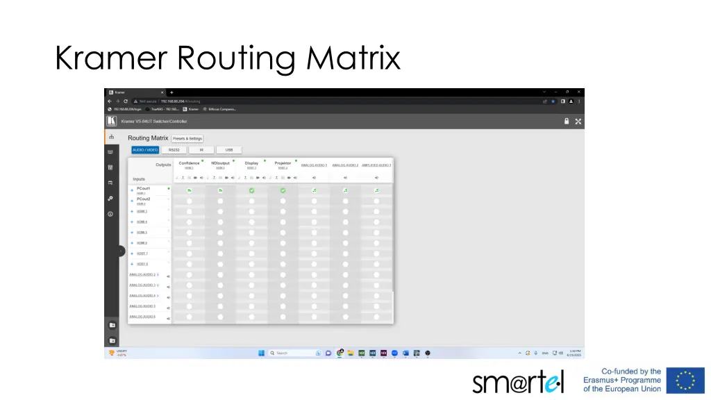 kramer routing matrix