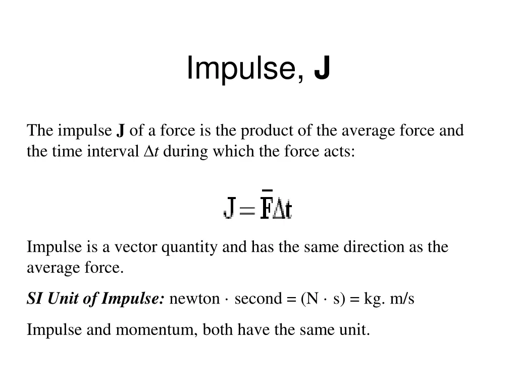 impulse j