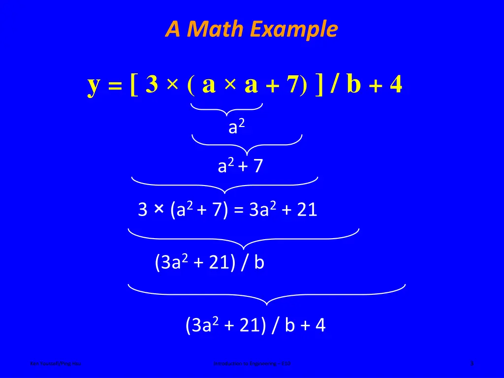 a math example