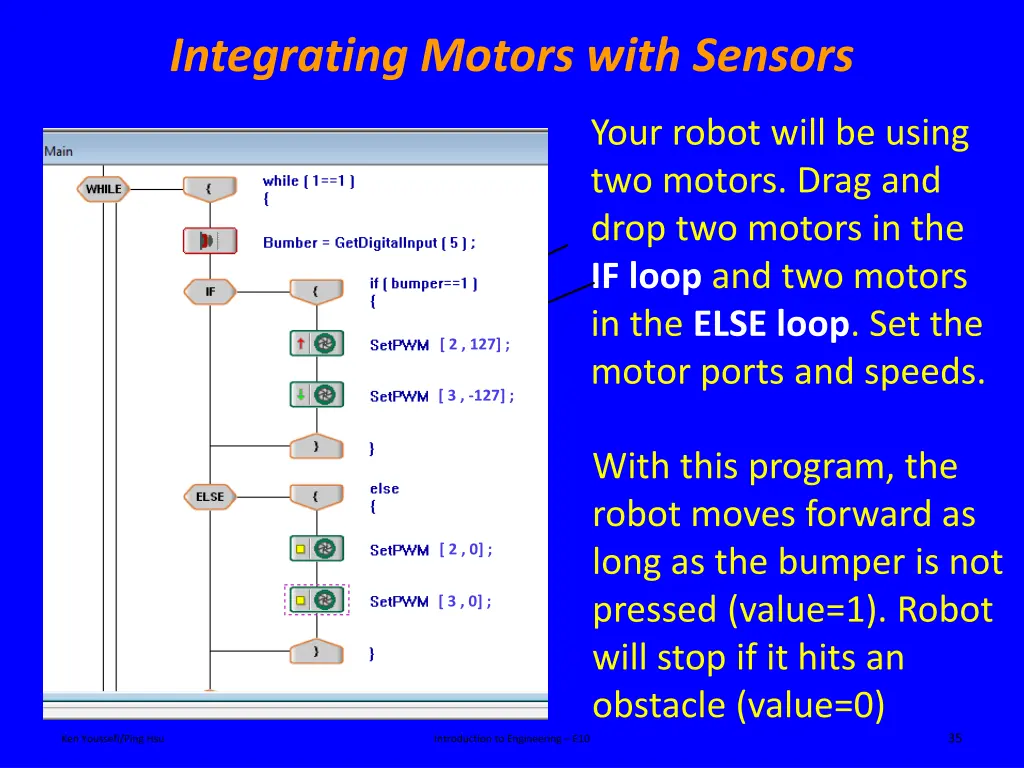 integrating motors with sensors 1