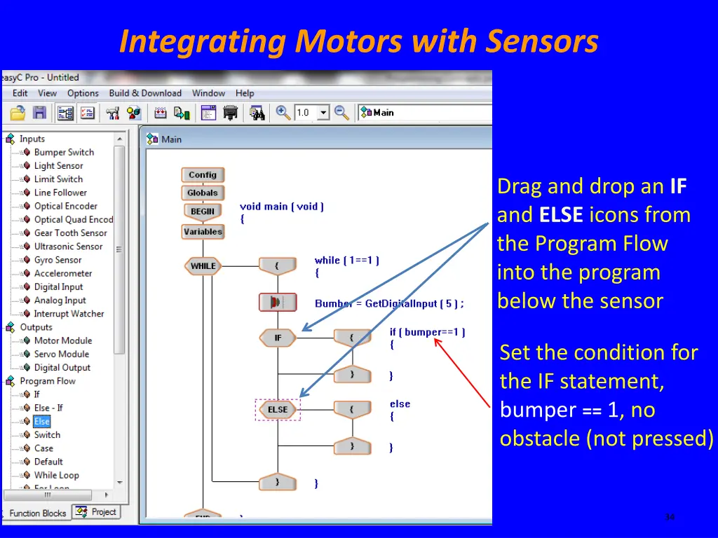 integrating motors with sensors