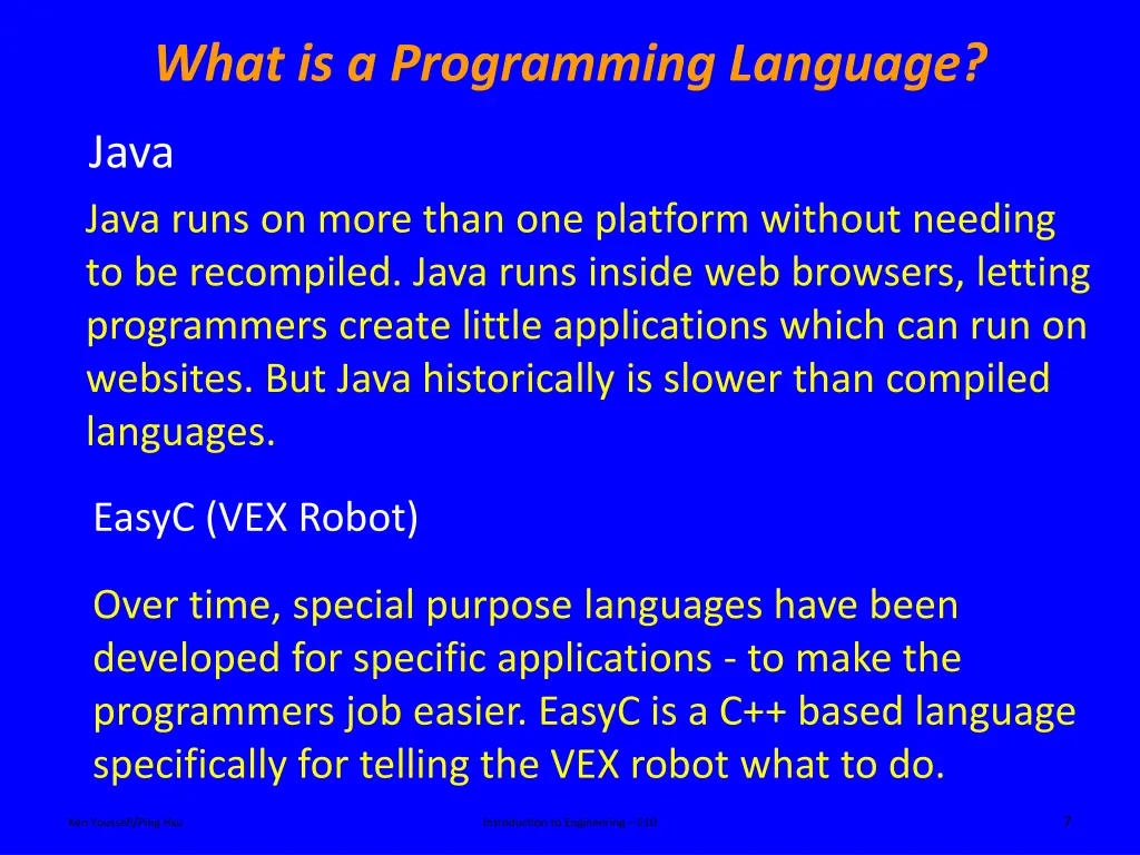 what is a programming language 2