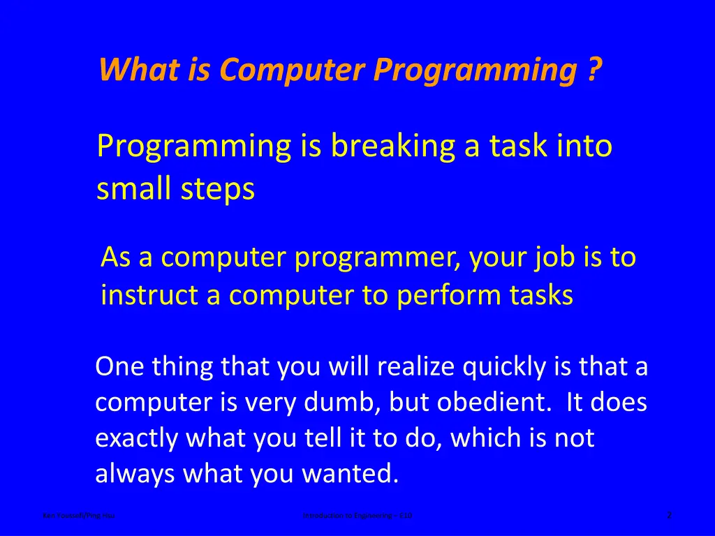 what is computer programming