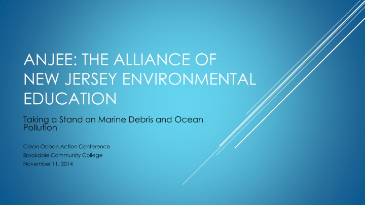 anjee the alliance of new jersey environmental