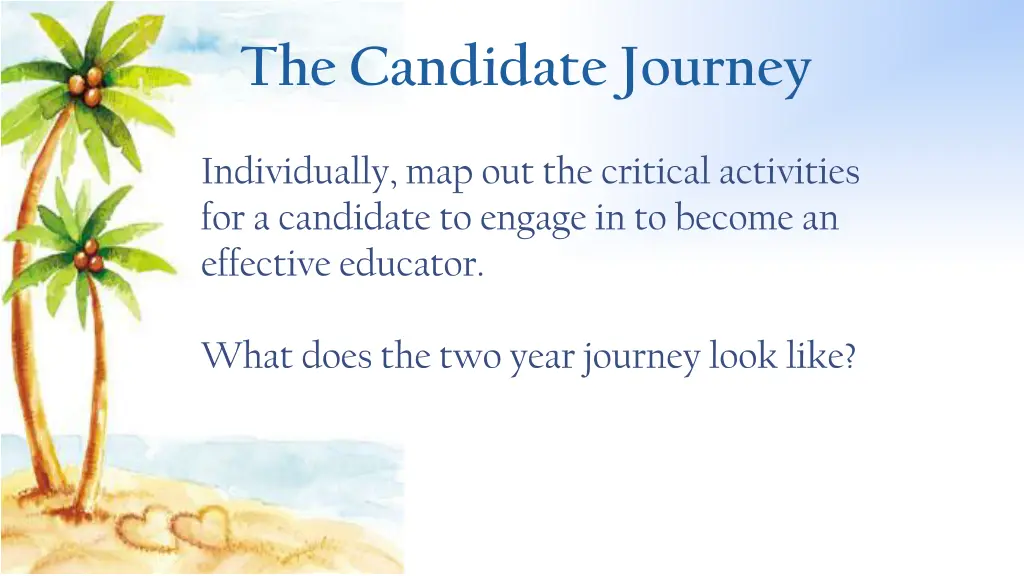 the candidate journey