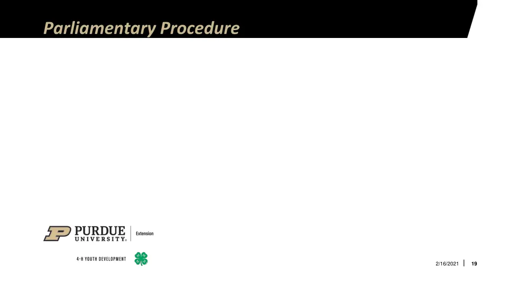 parliamentary procedure 1