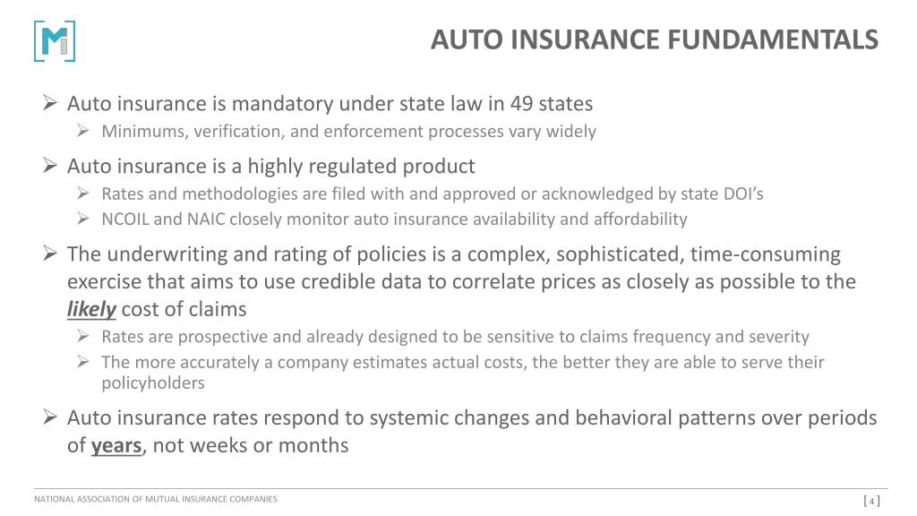 auto insurance fundamentals