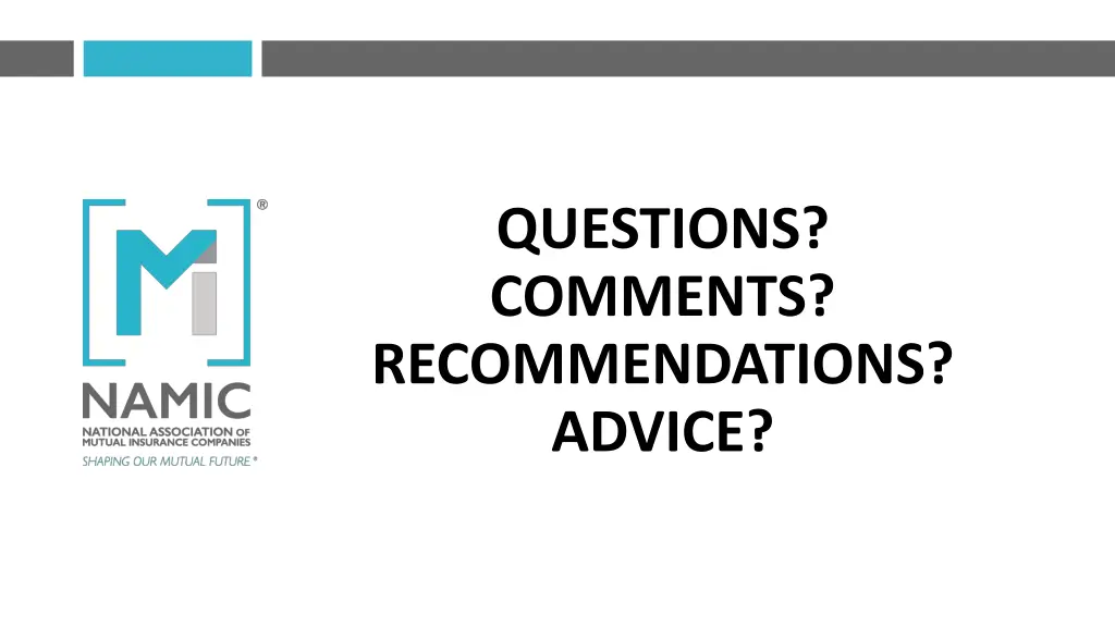 questions comments recommendations advice