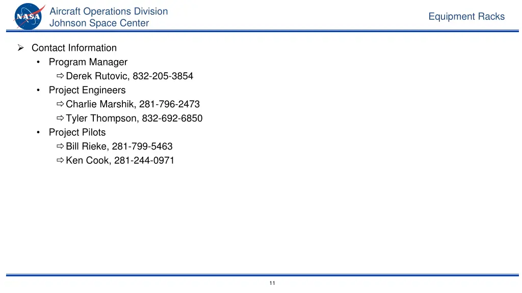 aircraft operations division johnson space center 10