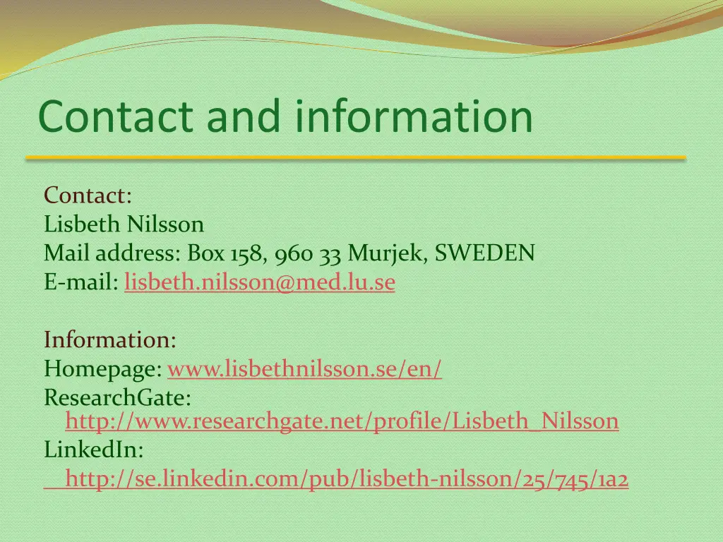 contact and information